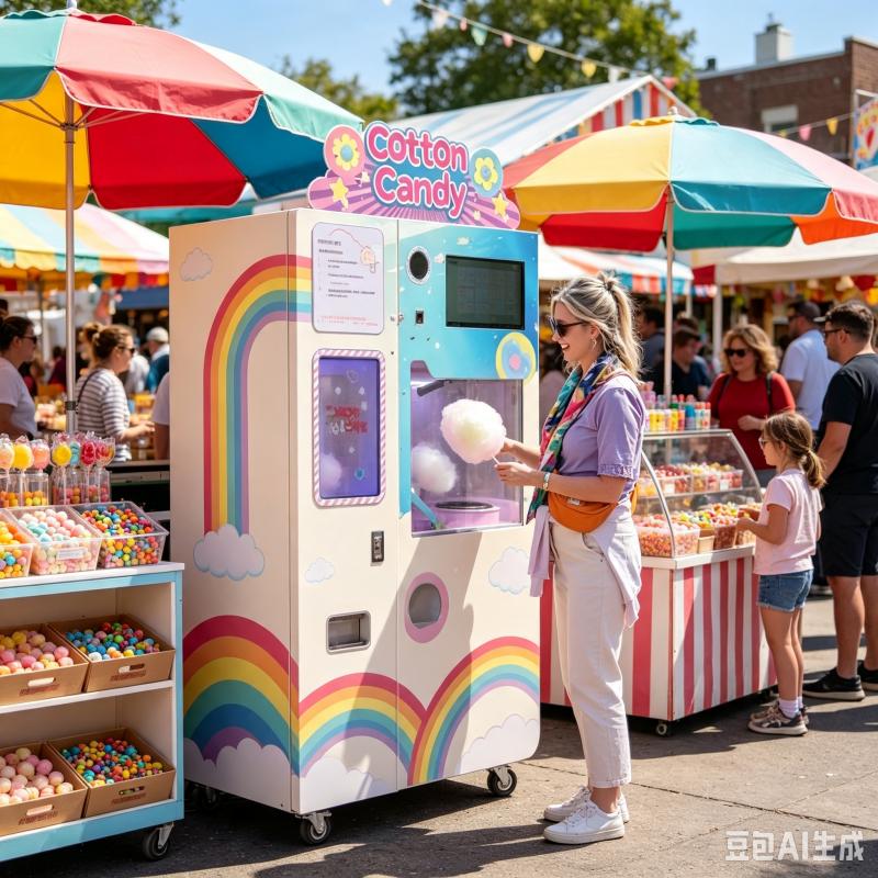 Cotton Candy Vending Machine A - Candy Floss Machine review and price