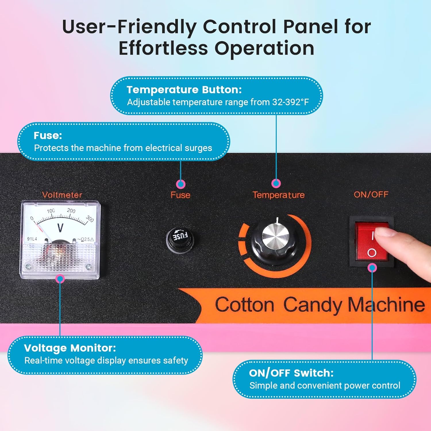 MHT2 Electric Cotton Candy Mac - Candy Floss Machine review and price