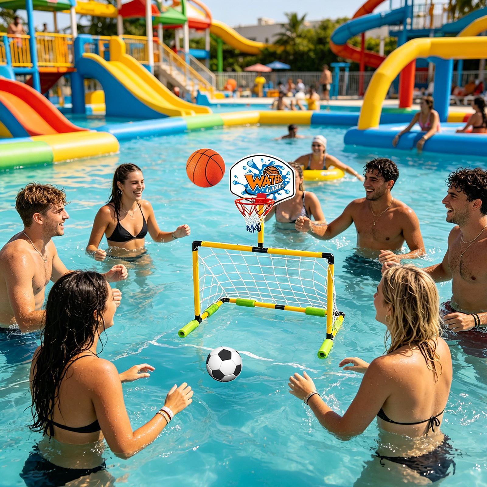 Pool Basketball Hoop 2-in-1 So - Basketball Arcade Game review and price