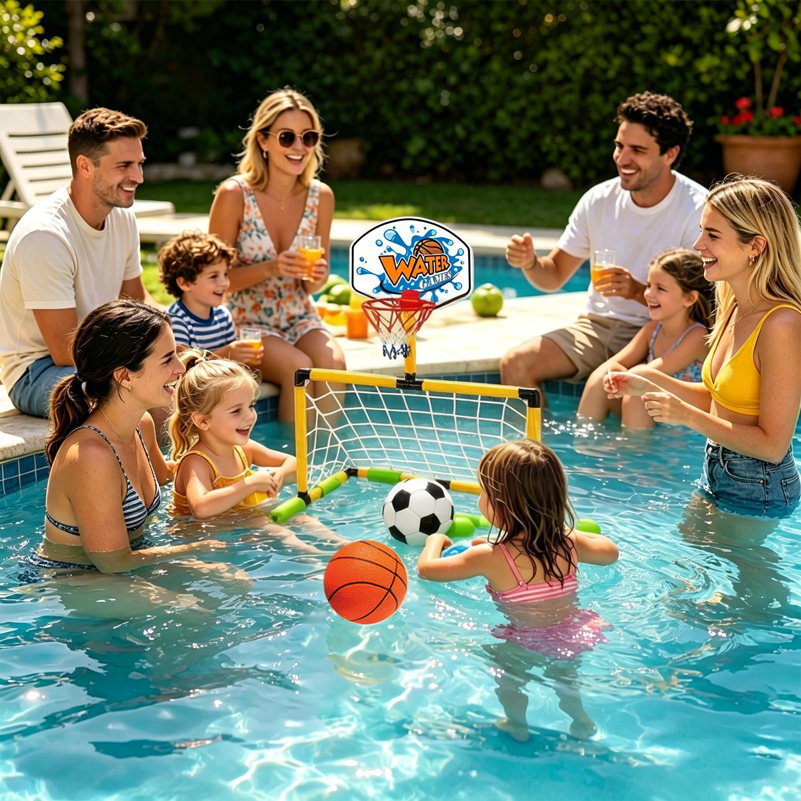 Pool Basketball Hoop 2-in-1 So - Basketball Arcade Game review and price