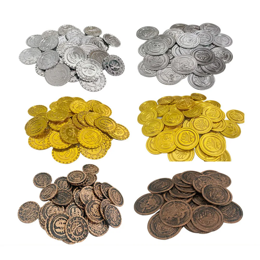 100/200PCS Plastic Pirate Gold - Arcade Game Coin review and price