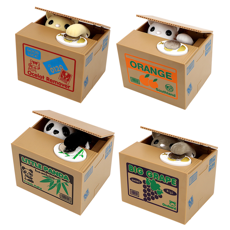 Cat Panda Stealing Coin Money  - Coin Operated Kiddie Ride review and price
