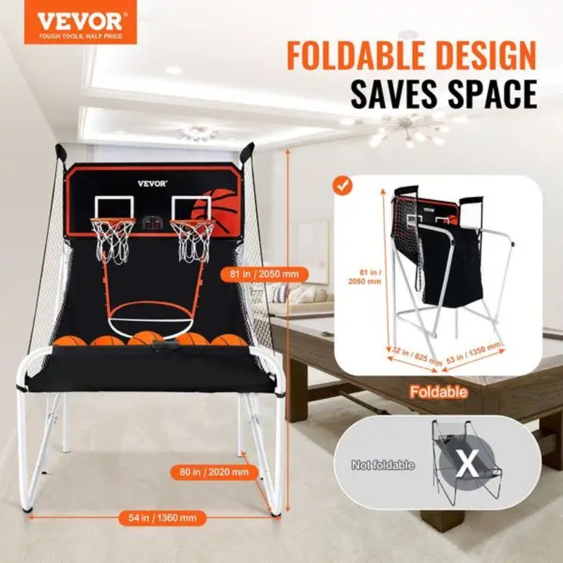 【Hot Item】Foldable Basketball  - Basketball Arcade Game review and price