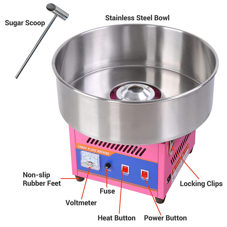 Professional Cotton Candy Maki - Candy Floss Machine review and price