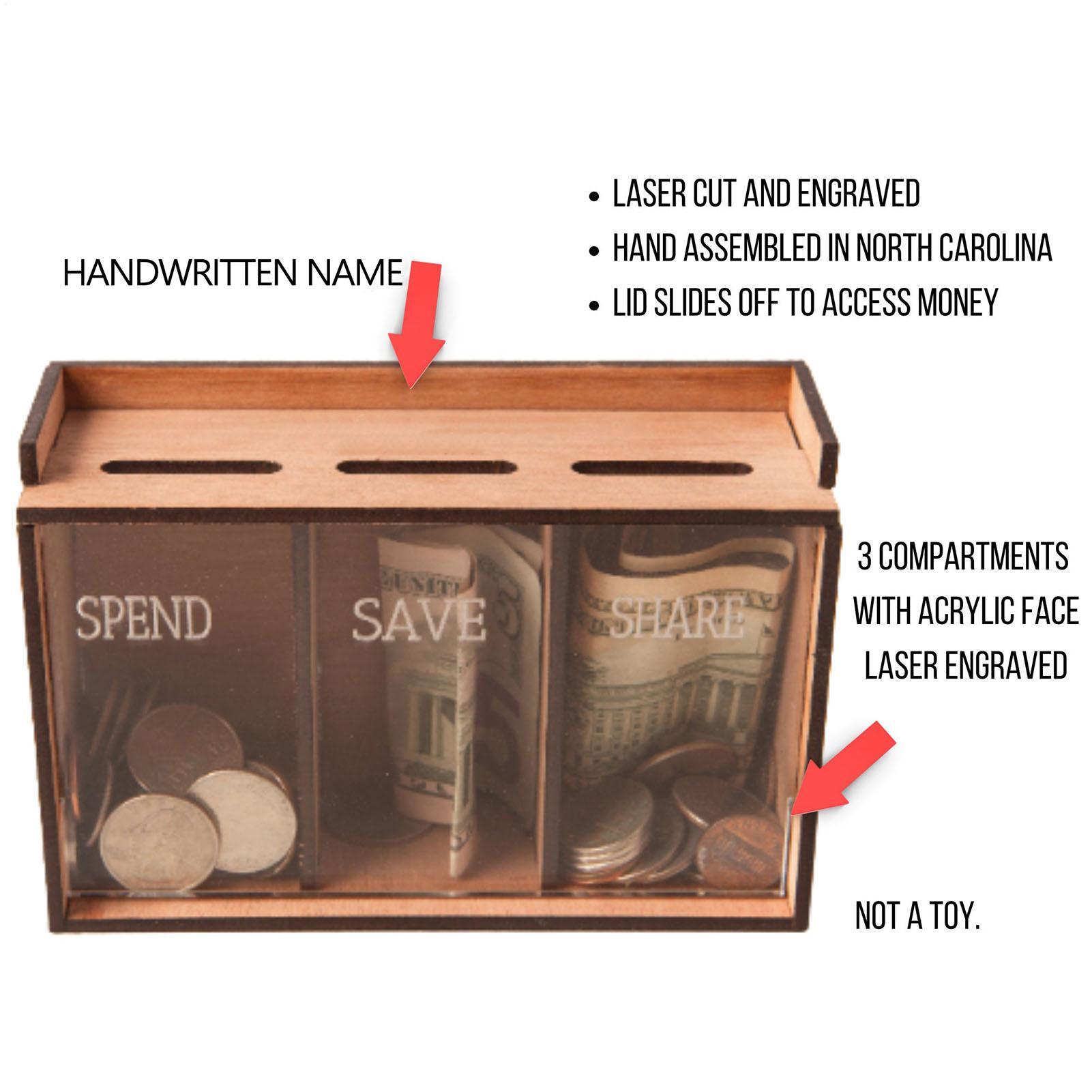 Save Money Box 3 Compartments  - Coin Operated Kiddie Ride review and price